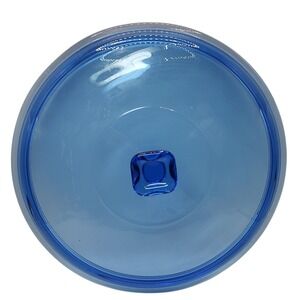 Colt Blue Casserole Lid Only Glass Two Quart‎ 9.5 Inches Square Handle Unmarked